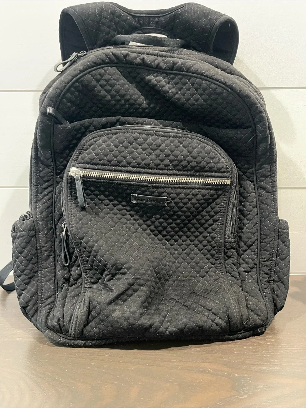 Vera Bradley Quilted Black Backpack